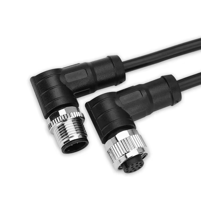 Conjunto de cable 2024 M12 macho a femenino IP67 IP68 Custom impermeable 2 3 5 6 12 17 PIN M12 Conector del sensor M12 Cable