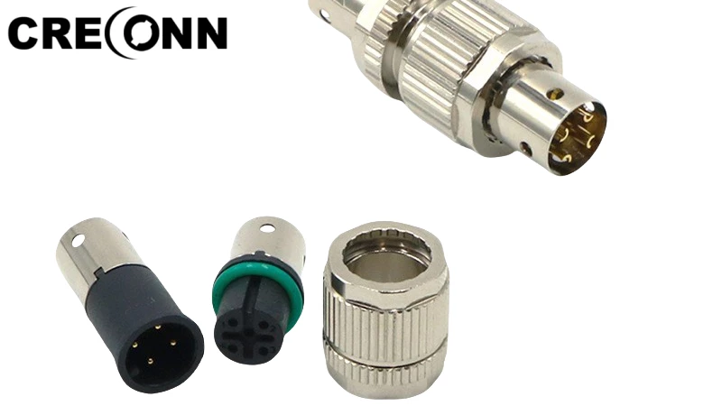 How can M12 connectors prevent electromagnetic interference?