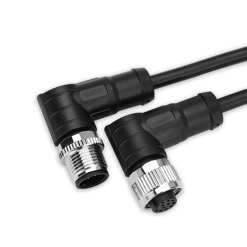 2024 M12 Cable Assembly Male to Female ip67 ip68 Waterproof Custom 2 3 5 6 12 17 Pin M12 Sensor Connector M12 Cable