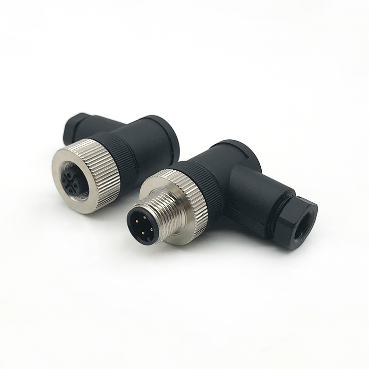 M12 Circular Waterproof 3 4 5 เซ็นเซอร์ Pin Male Male Circular Plug สายเคเบิล M12 CONNECTOR